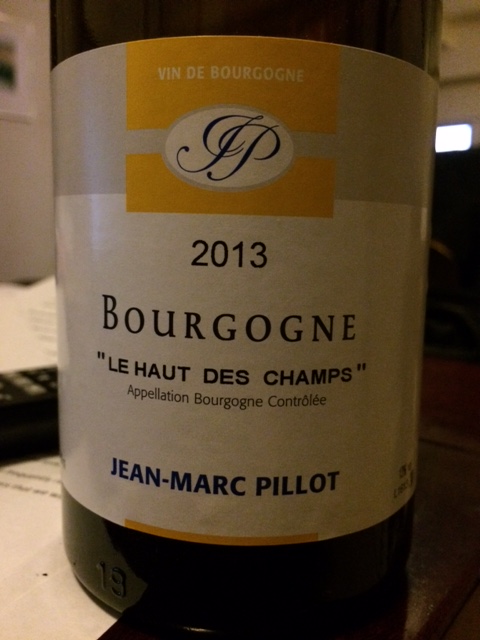 A Must Buy! Jean Marc Pillot Bourgogne Blanc 2013 – “Le Haut Des Champs”